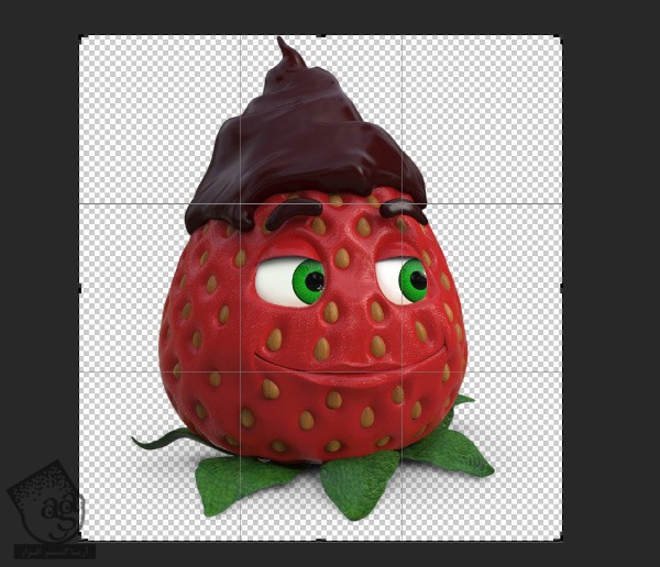 آموزش Photoshop : طراحی تبلیغات با طرح توت فرنگی با تکنیک های ویرایش تصویر – قسمت اول