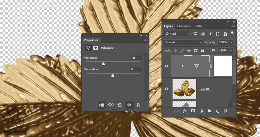 آموزش Photoshop : طراحی افکت متنی پاییز طلایی – قسمت دوم