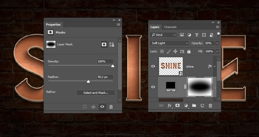 آموزش Photoshop : طراحی افکت متنی چراغ دار – قسمت دوم