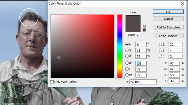 آموزش Photoshop : رنگی کردن تصاویر قدیمی