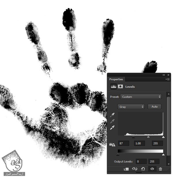 آموزش Photoshop : قلموی اختصاصی رد دست و رد پا