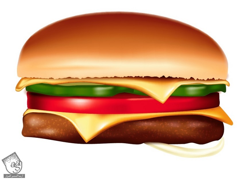 آموزش Illustrator : طراحی همبرگر و هات داگ – قسمت دوم