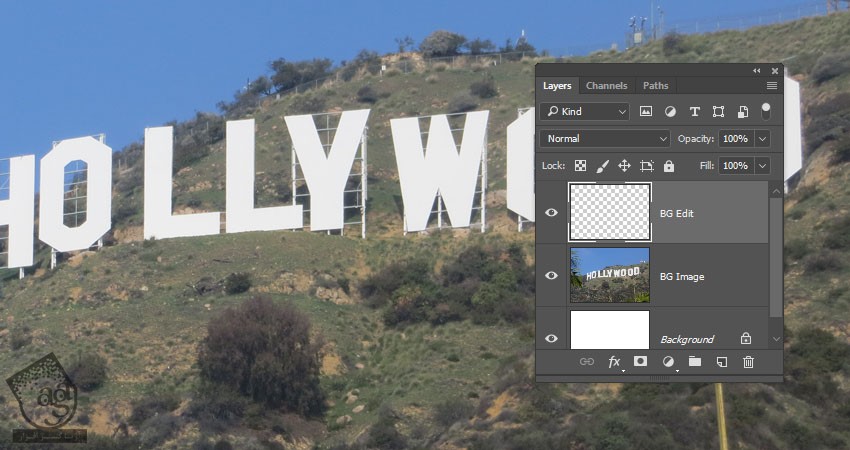 آموزش Photoshop : افکت متنی هالیوود – قسمت اول
