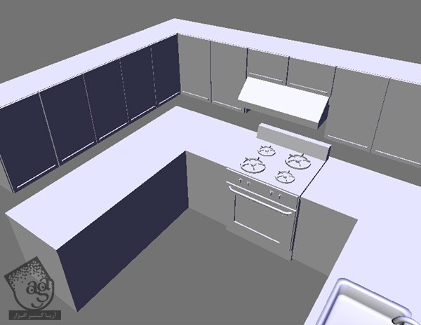 آموزش Blender : مدل سازی آشپزخانه با Yafaray – قسمت دوم