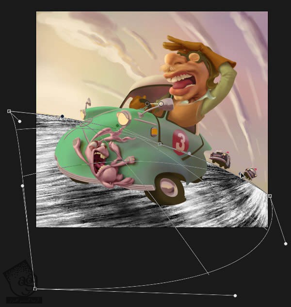 آموزش Photoshop : تصویرسازی راننده ماشین مسابقه ای – قسمت اول