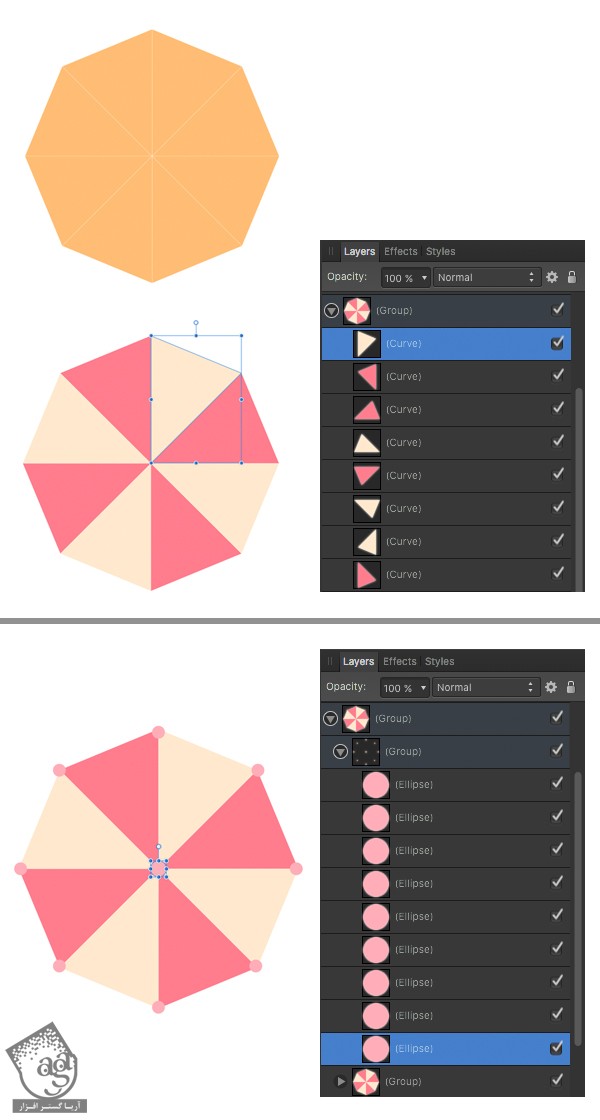 آموزش Affinity Designer : طراحی الگوی تابستانی