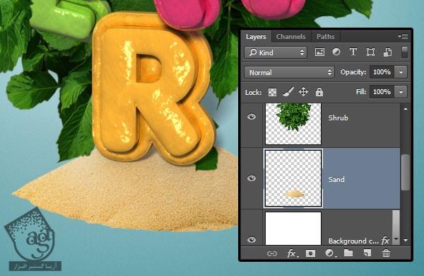 آموزش Photoshop : طراحی افکت متنی رنگی – قسمت دوم