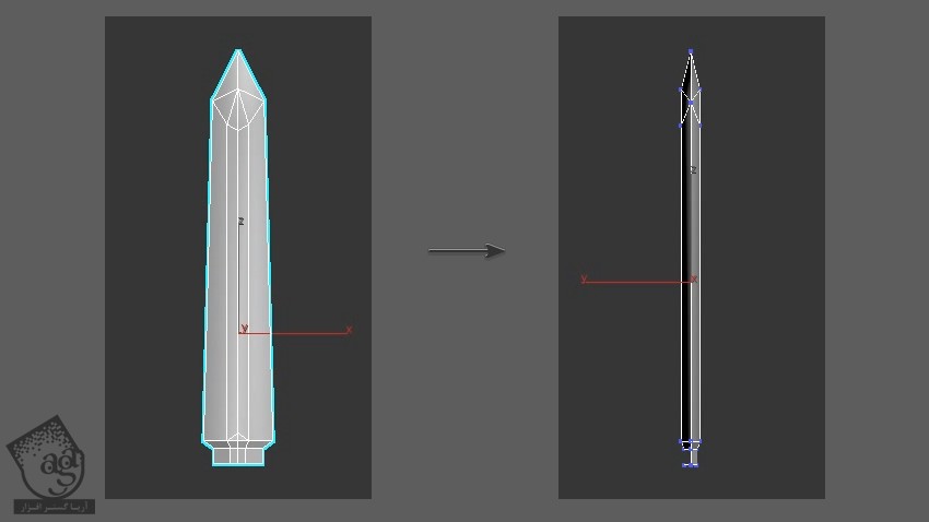 آموزش 3Ds Max : مدل سازی شمشیر Low Poly – قسمت دوم