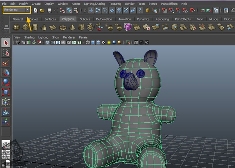 آموزش Maya : طراحی خرس عروسکی – قسمت سوم – بخش اول
