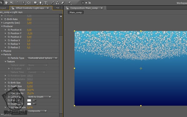 طراحی منظره زیر آب با After Effects