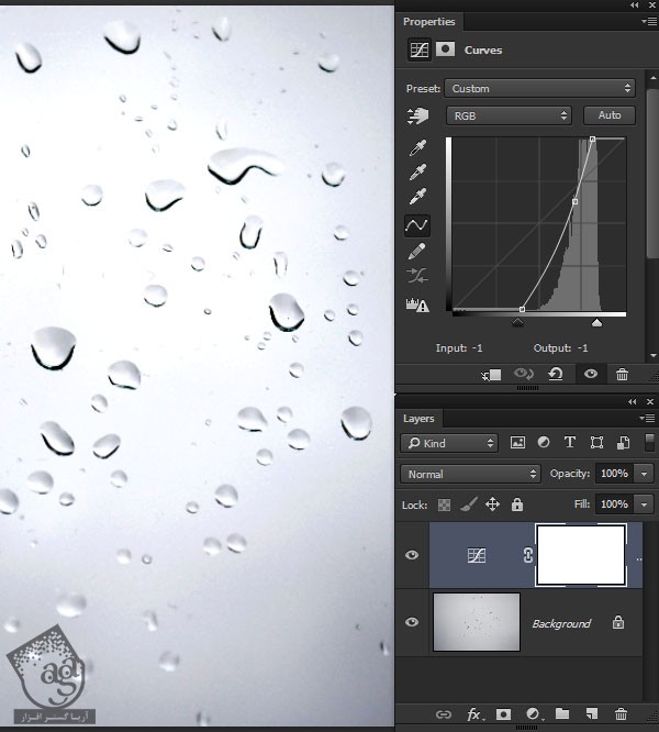 آموزش Photoshop : درست کردن قلموی اختصاصی قطره آب