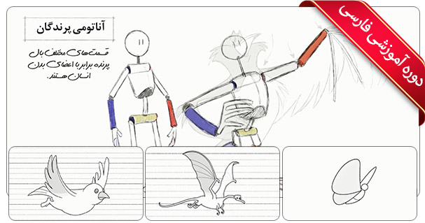 آموزش انیمیشن سازی دو بعدی - آموزش انیمیشن پرندگان