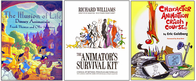 کتاب الکترونیک The Animators Survival Kit و The Illusion of Life و Character Animation Crash Course 
