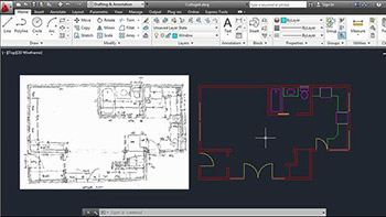 – Lynda – Creating an Architectural Drawing with AutoCAD - ایجاد یک نقشه معماری ساده در نرم افزار اتوکد