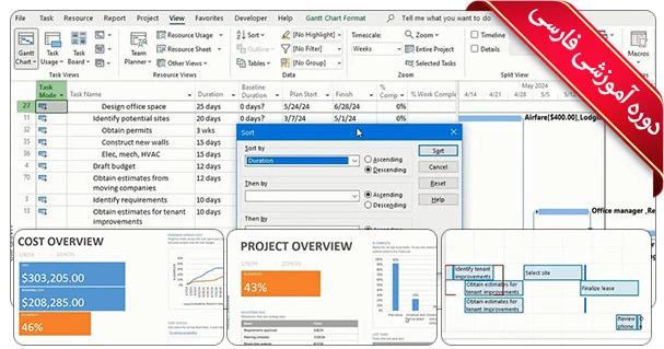 آموزش مایکروسافت پراجکت