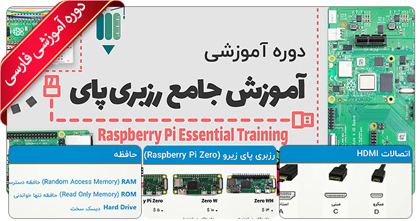 صفر تا صد آموزش رزبری پای 