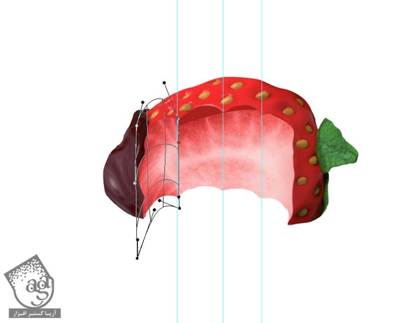 آموزش Photoshop : طراحی تبلیغات با طرح توت فرنگی با تکنیک های ویرایش تصویر – قسمت دوم