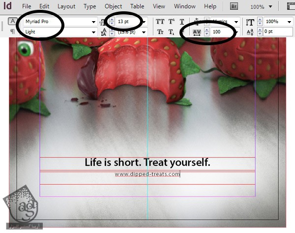 آموزش Photoshop : طراحی تبلیغات با طرح توت فرنگی با تکنیک های ویرایش تصویر – قسمت سوم