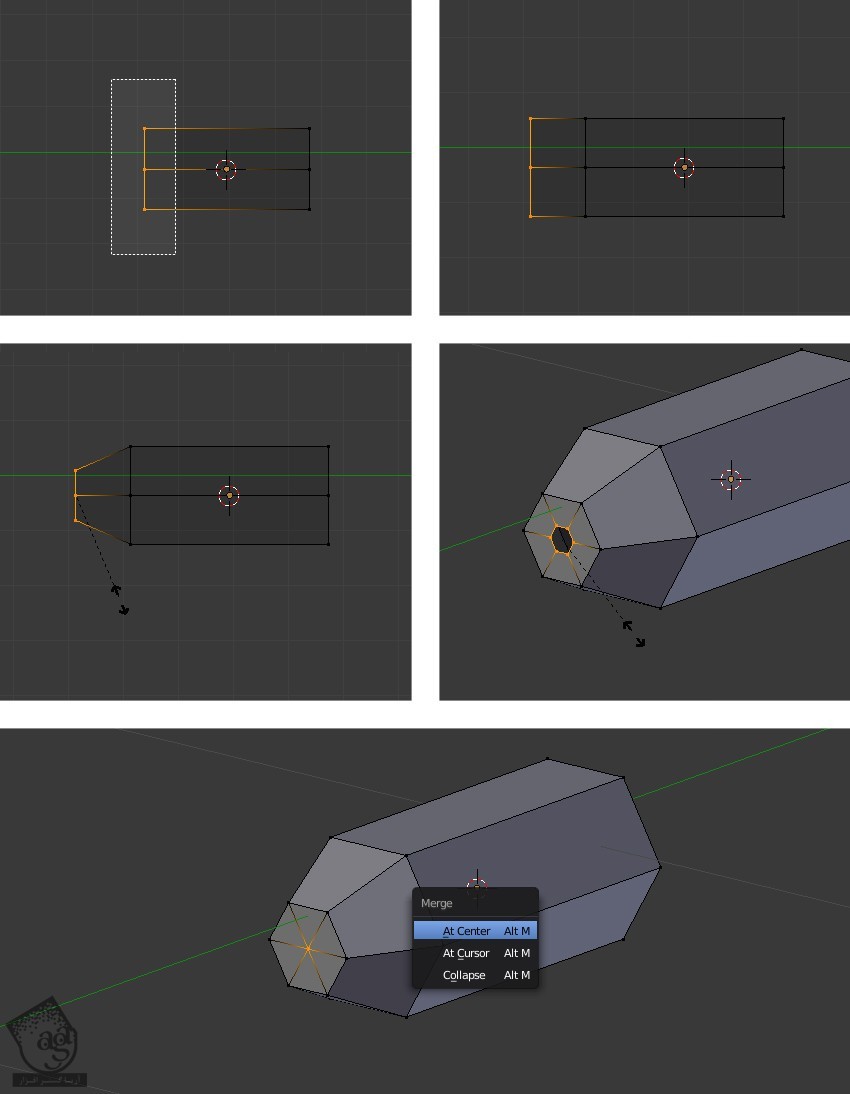 آموزش Blender : مدل سازی هواپیمای Low Poly برای بازی – قسمت دوم