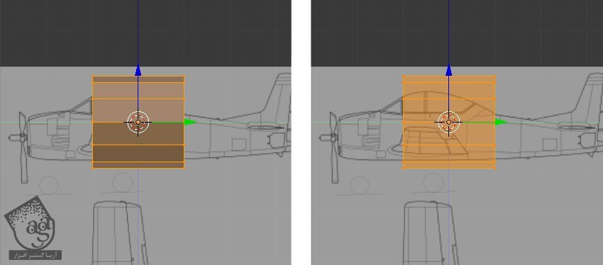 آموزش Blender : مدل سازی هواپیمای Low Poly برای بازی – قسمت اول