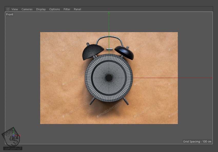 آموزش Cinema4D : مدل سازی ساعت زنگ دار – قسمت دوم