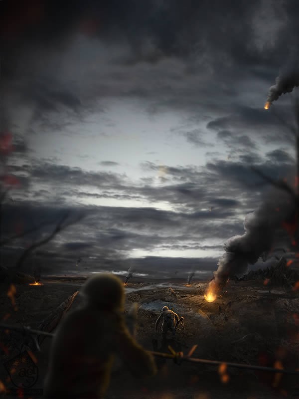 طراحی صحنه جنگ با استفاده از تصویر در Photoshop – قسمت دوم