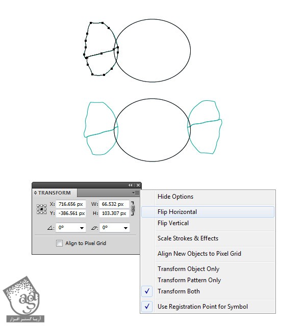 آموزش Illustrator : طراحی شکلات آبنباتی