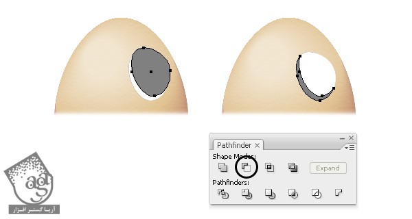 آموزش Illustrator : طراحی کاراکتر تخم مرغی با ابزار Blend – قسمت اول