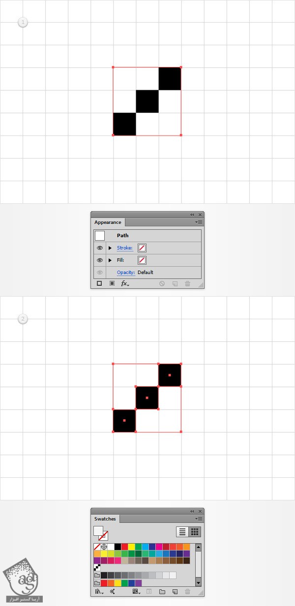 آموزش Illustrator : افکت متنی بتنی – قسمت اول