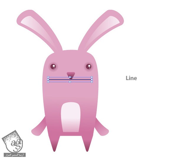 آموزش Illustrator : طراحی خرگوش بامزه