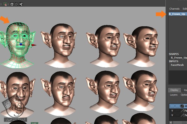 آموزش Maya : ریگینگ چهره کاراکتر انسان – قسمت چهارم