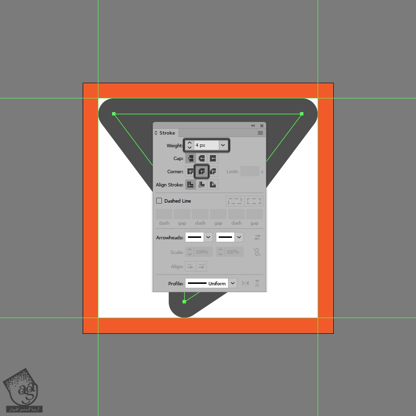 آموزش Illustrator : طراحی آیکن فیلتر