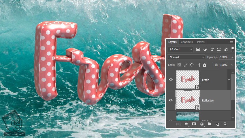 آموزش Photoshop : طراحی افکت متنی شناور – قسمت دوم