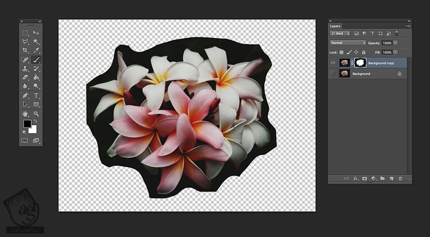 آموزش Photoshop : طراحی پوستر گلدار