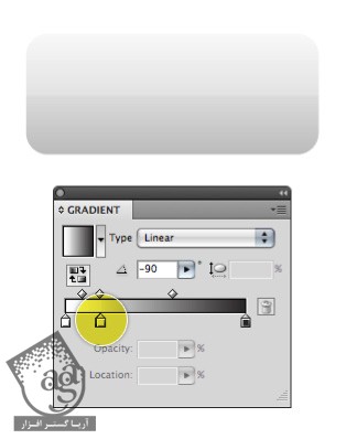 آموزش Illustrator : طراحی دکمه Web Style درخشان