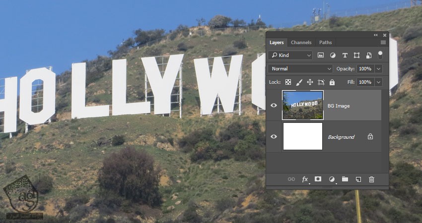 آموزش Photoshop : افکت متنی هالیوود – قسمت اول