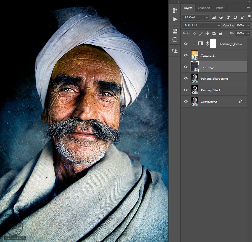 آموزش Photoshop : تبدیل عکس به نقاشی