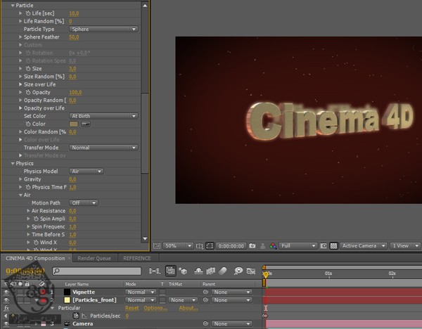 آموزش After Effects و Cinema4D : ادغام فایل ها