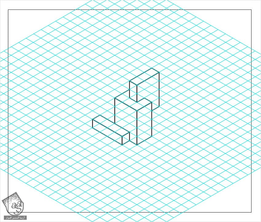 آموزش Illustrator : درست کردن خطوط ایزومتریک
