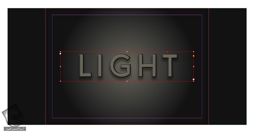 آموزش InDesign : طراحی افکت متنی با لامپ های درخشان