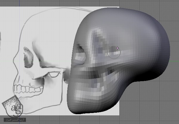 آموزش Blender : طراحی Low Poly جمجمه