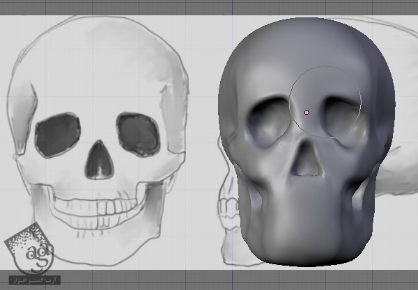 آموزش Blender : طراحی Low Poly جمجمه