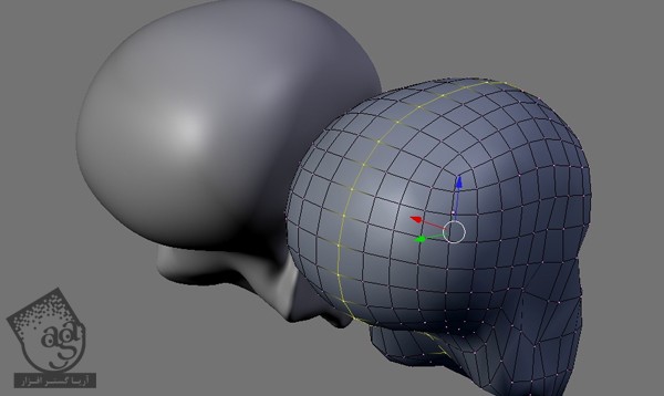 آموزش Blender : طراحی Low Poly جمجمه