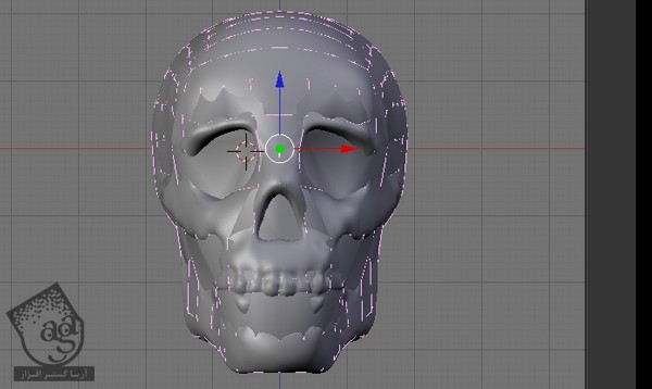 آموزش Blender : طراحی Low Poly جمجمه