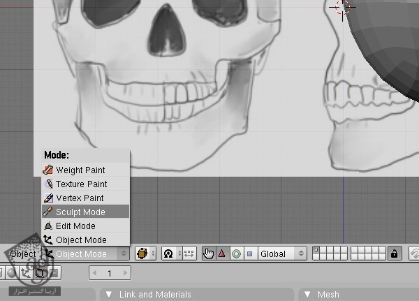 آموزش Blender : طراحی Low Poly جمجمه