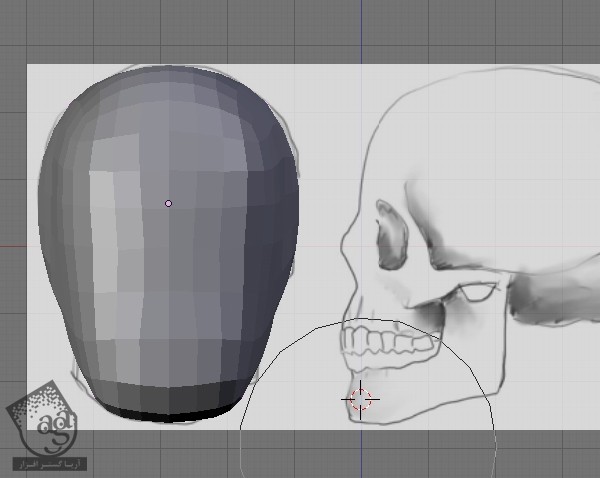 آموزش Blender : طراحی Low Poly جمجمه