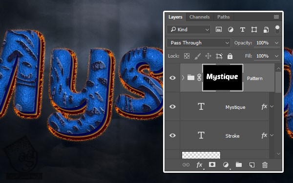 آموزش Photoshop : طراحی افکت متنی جذاب – قسمت دوم