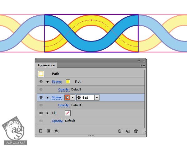 آموزش Illustrator : استفاده از ابزار Pattern برای درست کردن قلموی Pattern