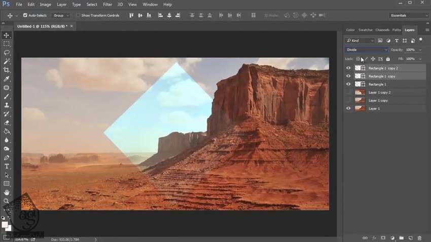 آموزش Photoshop : نحوه ایجاد Polyscape