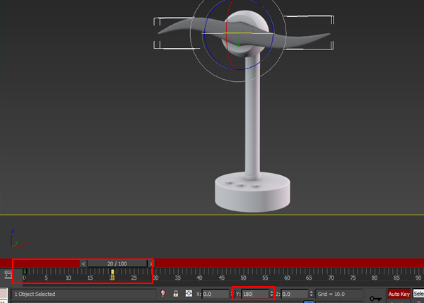 آموزش 3Ds Max : کنترل سرعت و چرخش پروانه با Wire Parameter